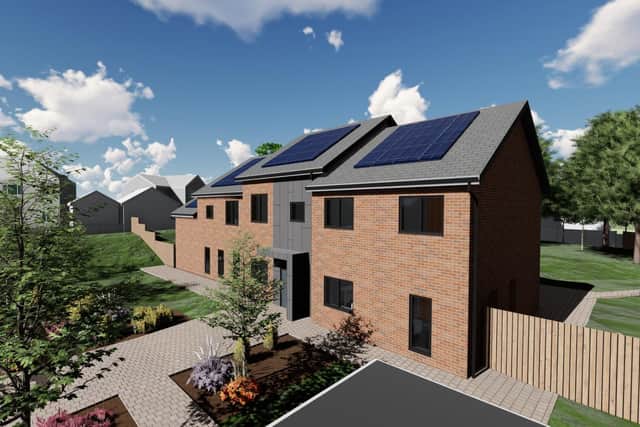 The design for the new homes.
