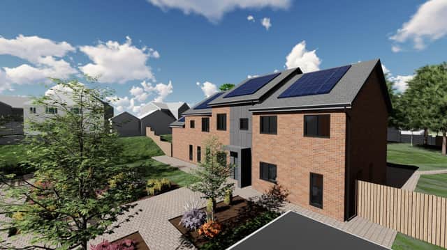 The design for the new homes.