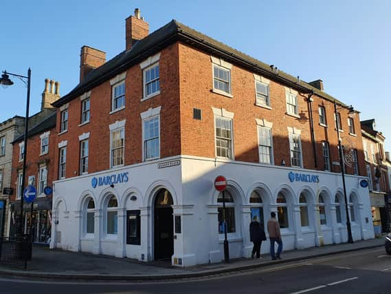 Sleaford Barclays Bank branch has closed, but staff will be based in the Post Office to help customers instead.