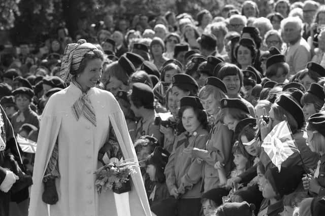 Princess Anne in Boston's Central Park 45 years ago.