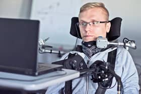 An example of the equipment that can help people living with complex disabilities be more independent. Library image