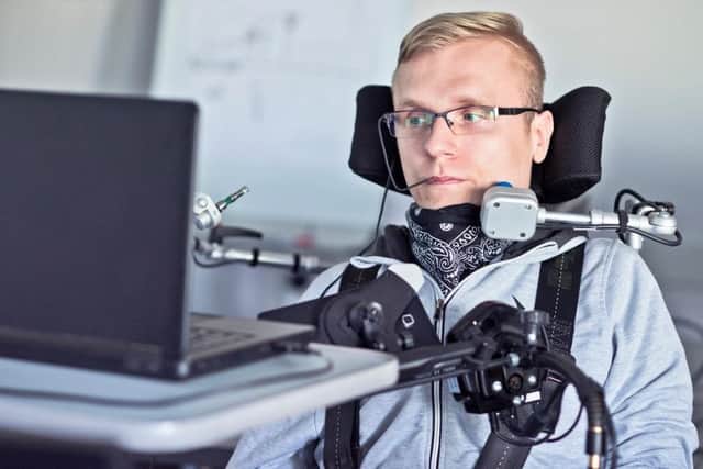 An example of the equipment that can help people living with complex disabilities be more independent. Library image