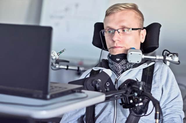 An example of the equipment that can help people living with complex disabilities be more independent. Library image