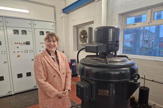 Victoria Atkins, MP for Louth and Horncastle, visits the Lindsey Marsh Drainage Board in Manby.