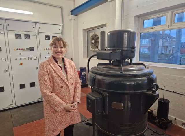 Victoria Atkins, MP for Louth and Horncastle, visits the Lindsey Marsh Drainage Board in Manby.