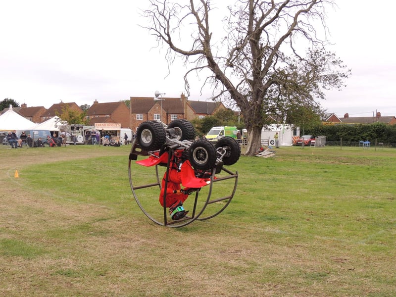 The Paul Hannam Quad Bike stunt show.