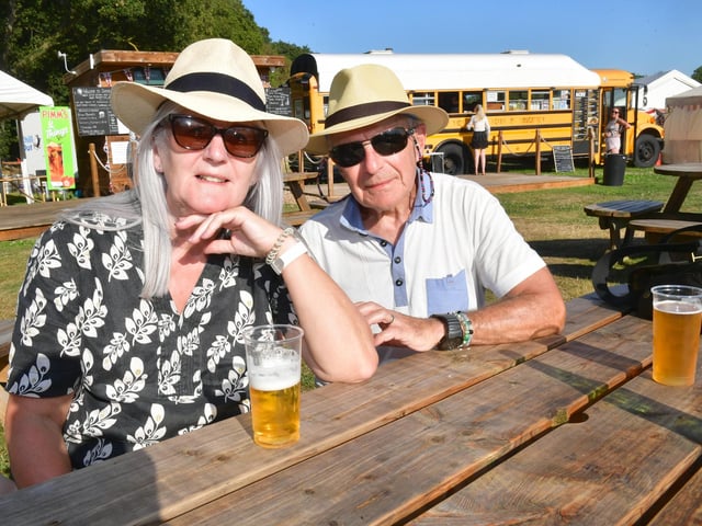 Mary and John Laws of Barnsley enjoying the nostalgia. Photo: David Dawson