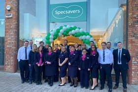 The Specsavers team at the new Gainsborough store