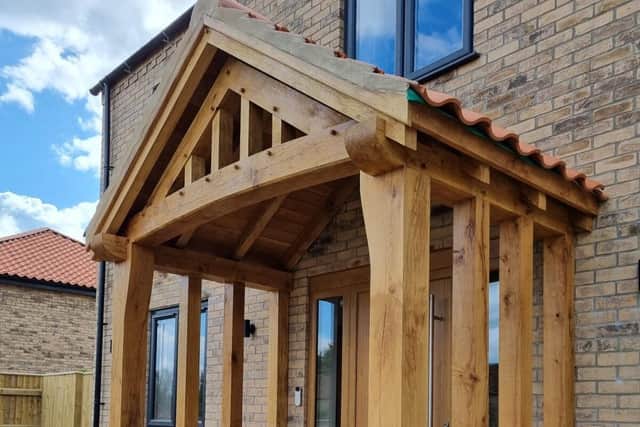 Top Barn Timber Frames bespoke porch completed in 2022