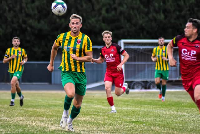 AFC Mansfield v Skegness action Photo by Ryan Thompson, Happy Snapz Photography