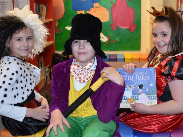 Colourful characters from World Book Day.