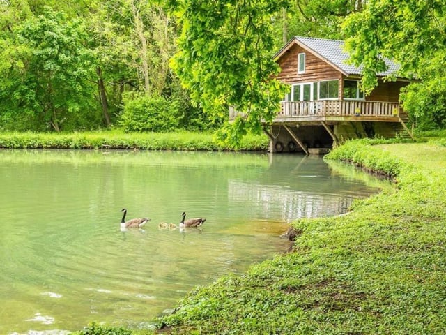 The boathouse.