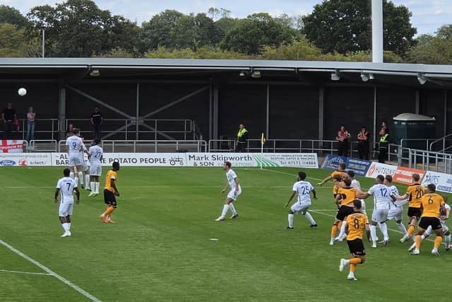 Boston v Hornchurch action.