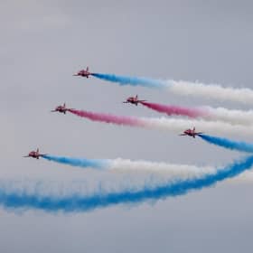 The Royal Air Force Red Arrows will be getting replacement aircraft according to the published Defence Review. Photo: Cpl Ashley Keates/MOD