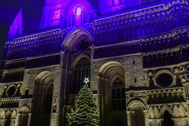 The Tree of Life outside Lincoln Cathedral