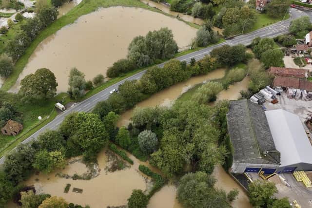 An aerial view of the flooding around Horncastle | Photo: TheDroneMan.net