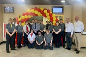 Staff at the new McDonald's restaurant in Skegness.