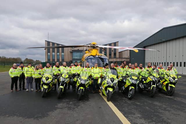 Lincolnshire Emergency Blood Bike Service and LNAA.