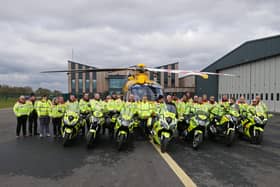 Lincolnshire Emergency Blood Bike Service and LNAA.