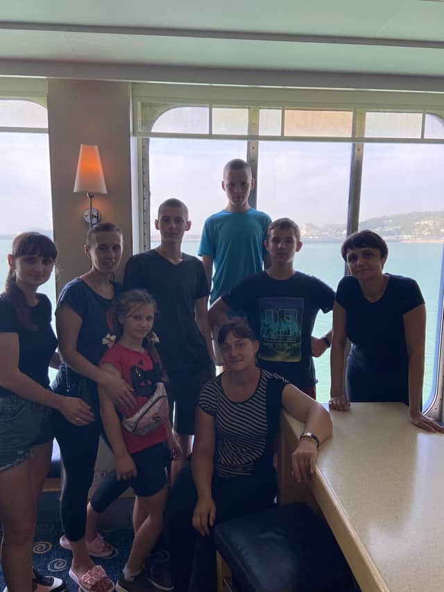 On the ferry back to the UK.
