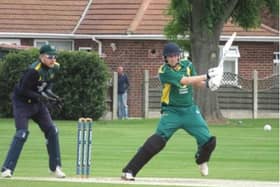 Jack Timby in action for Lincolnshire CCC.
