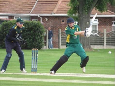 Jack Timby in action for Lincolnshire CCC.