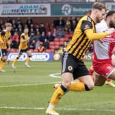 Boston United picked up an impressive point at Kidderminster Harriers. Pic Chris Bray.