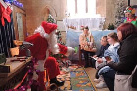 Santa's Grotto at a previous Christmas event at Great Hale Church. Photo: AH