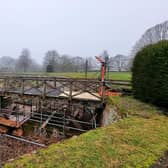 Tattershall Castle is undergoing repairs to its bridges. Photos: Tattershall Castle/National Trust