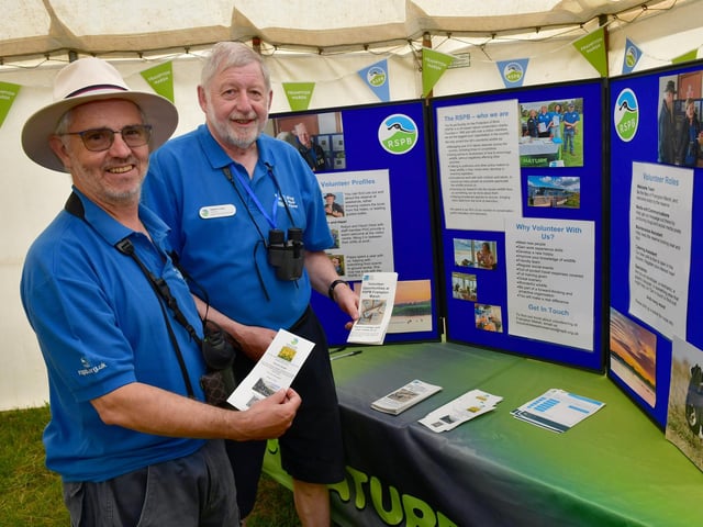 RSPB volunteers L-R Mark Wigglesworth and Stephen Cope