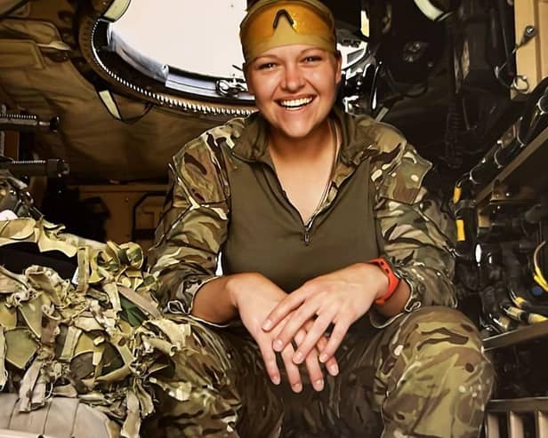Martha during happier times in Afghanistan.