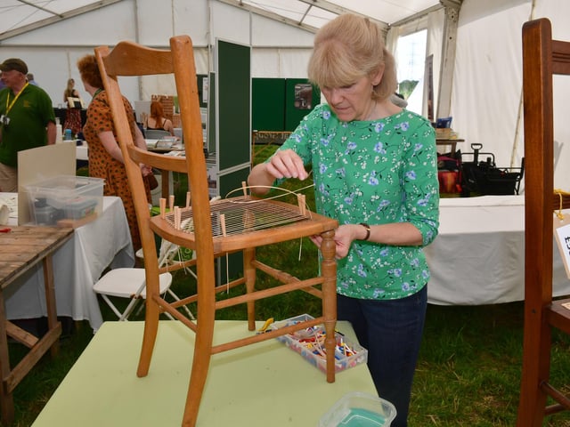 Louise Boulton of Leasingham, chair caning