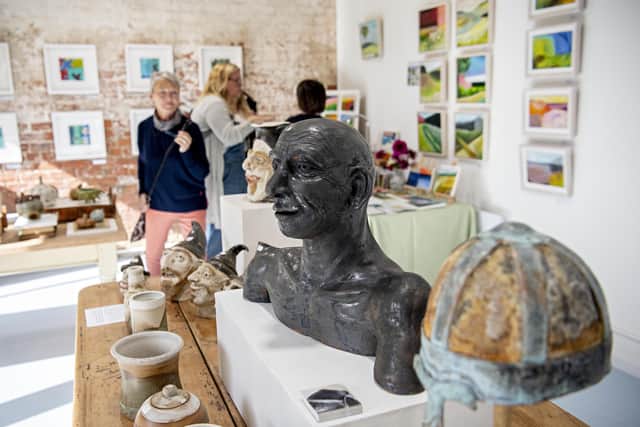 A scene from Oxcombe's exhibition last year (PHOTO BY: Andy Weekes).