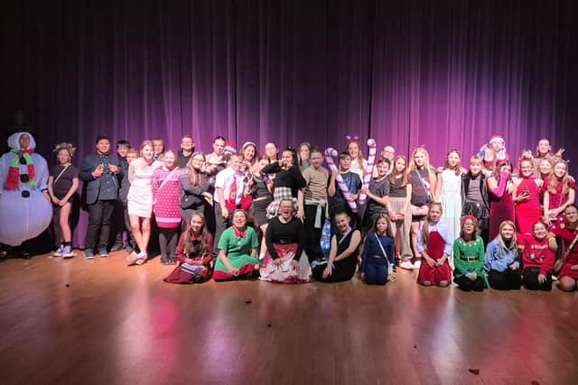 A selection of students from Skegness Academy that attended the Year 7 Christmas ball