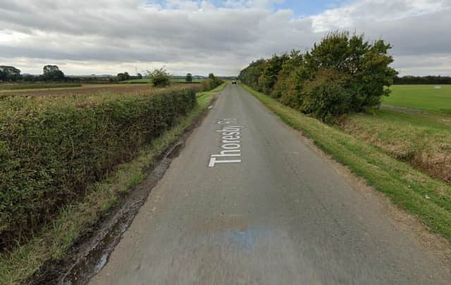 Thoresby Road, Fulstow, looking towards North Thoresby. Photo: Google Maps