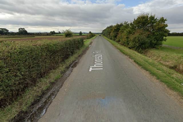 Thoresby Road, Fulstow, looking towards North Thoresby. Photo: Google Maps
