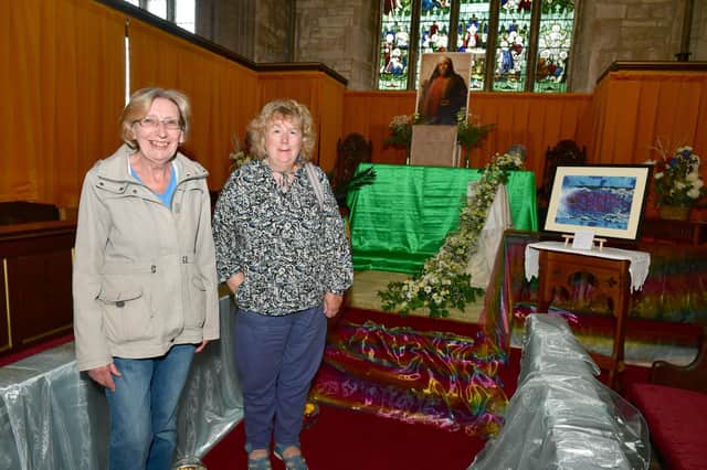 L-R Rosemary Armstrong and Elizabeth Cawood of Great Hale