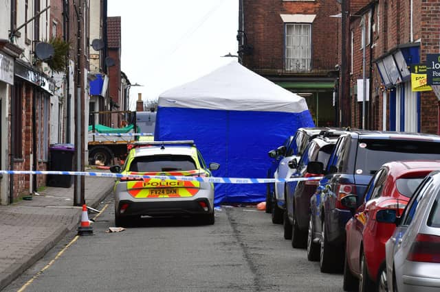 A murder investigation has now been launched by Lincolnshire Police in to the suspected fatal stabbing on Union Street, Market Rasen. Photo: David Dawson