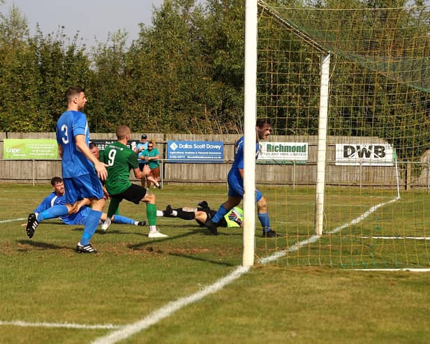Sleaford score during Saturday's defeat. Photo: Steve W Davies Photography.