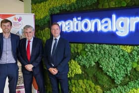 David Barclay (Warm Welcome), Rt Hon Gordon Brown, Paul Branston (National Grid)