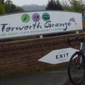 Gainsborough Aegir Cycling Club member Trevor Halstead departing from Torworth Grange