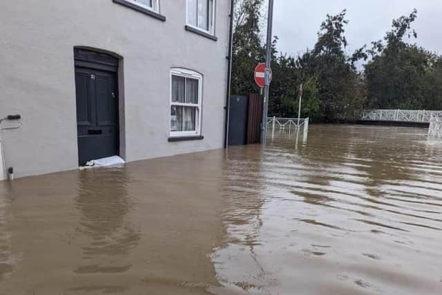 About 80 homes were flooded in Horncastle during Storm Babet.