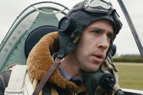 Actor Kris Sadler plays the main role in Spitfire To Berlin.