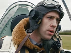 Actor Kris Sadler plays the main role in Spitfire To Berlin.
