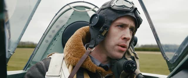 Actor Kris Sadler plays the main role in Spitfire To Berlin.