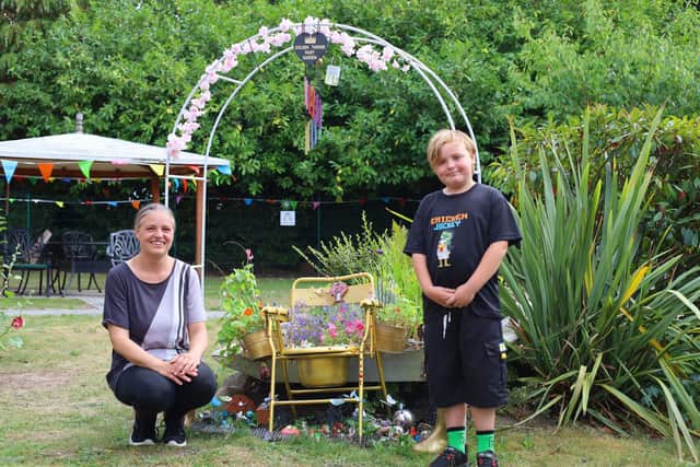 Creative miniature fairy garden at Hartsholme House