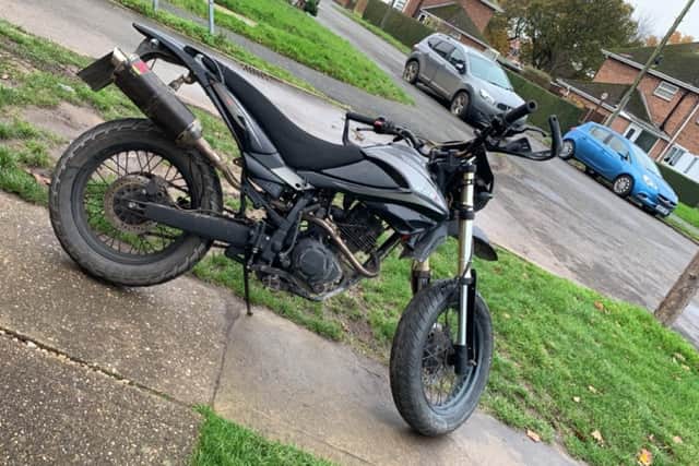 Have you seen this motorbike? It was stolen from a lockup in Skegness and police are appealing for help with their investigation.