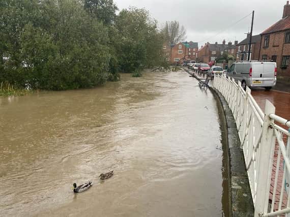 The flooding in Horncastle. Photo: Susan Fox