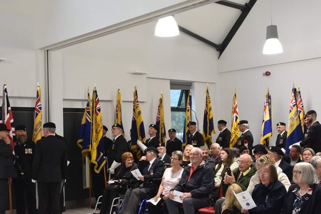 Thirteen standards from across the county were paraded in the Tower Gardens Pavilion hall.