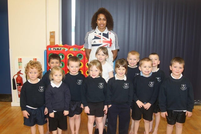 Wainfleet Magdalen School welcomed triple jump star Laura Samuels (a future Commonwealth Games medallist) 10 years ago.